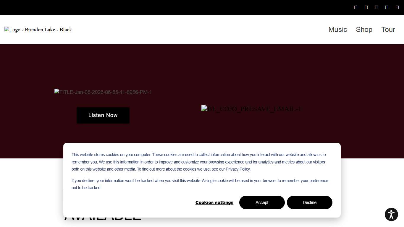 Official Website | Brandon Lake